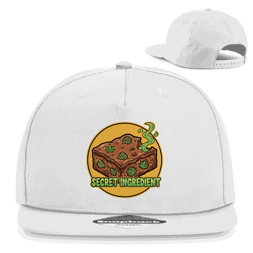 Division420 Snapback Cap Secret Ingredient aus Baumwoll-Twill mit flachem Schirm und Snapback-Verschluss