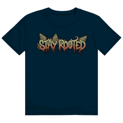 Heavy Cotton T-Shirt Stay Rooted von Division420 mit robustem Rippkragen und nachhaltiger Baumwolle