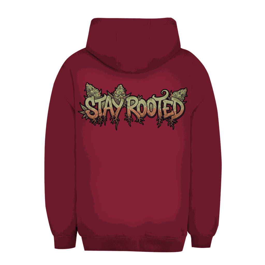 Unisex Oversize Hoodie Stay Rooted von Division420 in urbanem Style und nachhaltiger Qualität