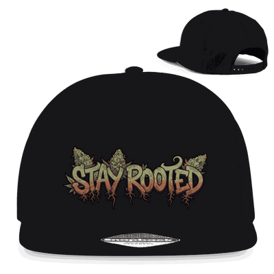 Division420 Snapback Cap Stay Rooted Baumwoll-Twill 5-Panel urbaner Streetwear Style