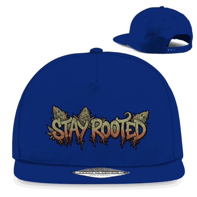 Division420 Snapback Cap Stay Rooted aus Baumwoll-Twill mit flachem Schirm und Retro-Snapback-Verschluss