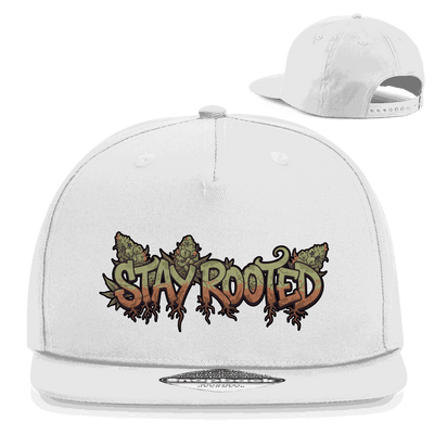 Division420 Snapback Cap Stay Rooted aus Baumwoll-Twill mit flachem Schirm und Retro-Snapbackverschluss