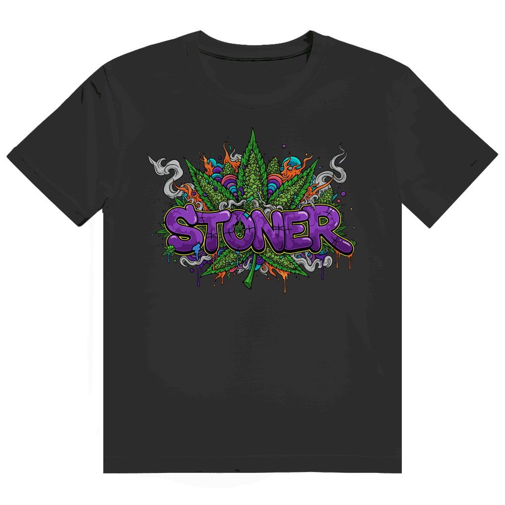 Größentabelle für Heavy Cotton T-Shirt von Division420 mit Stoner Graffiti Art Design