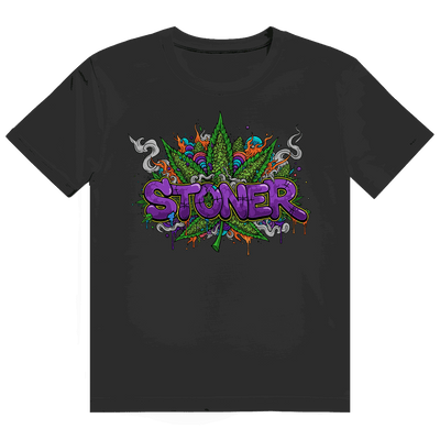 Größentabelle für Heavy Cotton T-Shirt von Division420 mit Stoner Graffiti Art Design