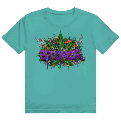 Größentabelle für Heavy Cotton T-Shirt von Division420 mit Stoner Graffiti Art