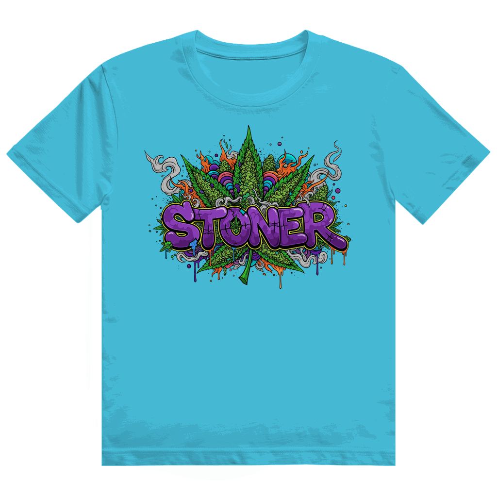 Größentabelle für Heavy Cotton T-Shirt von Division420 mit Stoner Graffiti Art Design