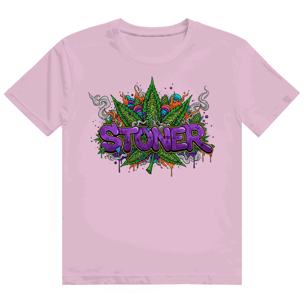 Größentabelle für das Heavy Cotton T-Shirt von Division420 mit Stoner Graffiti Art Design