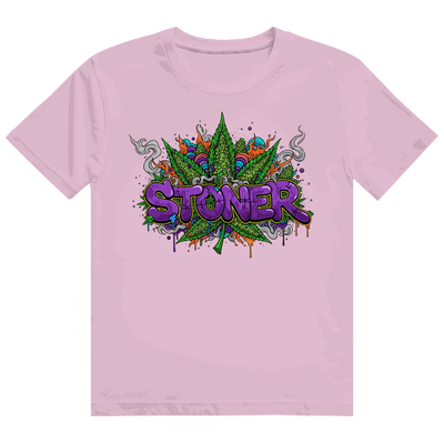Größentabelle für das Heavy Cotton T-Shirt von Division420 mit Stoner Graffiti Art Design