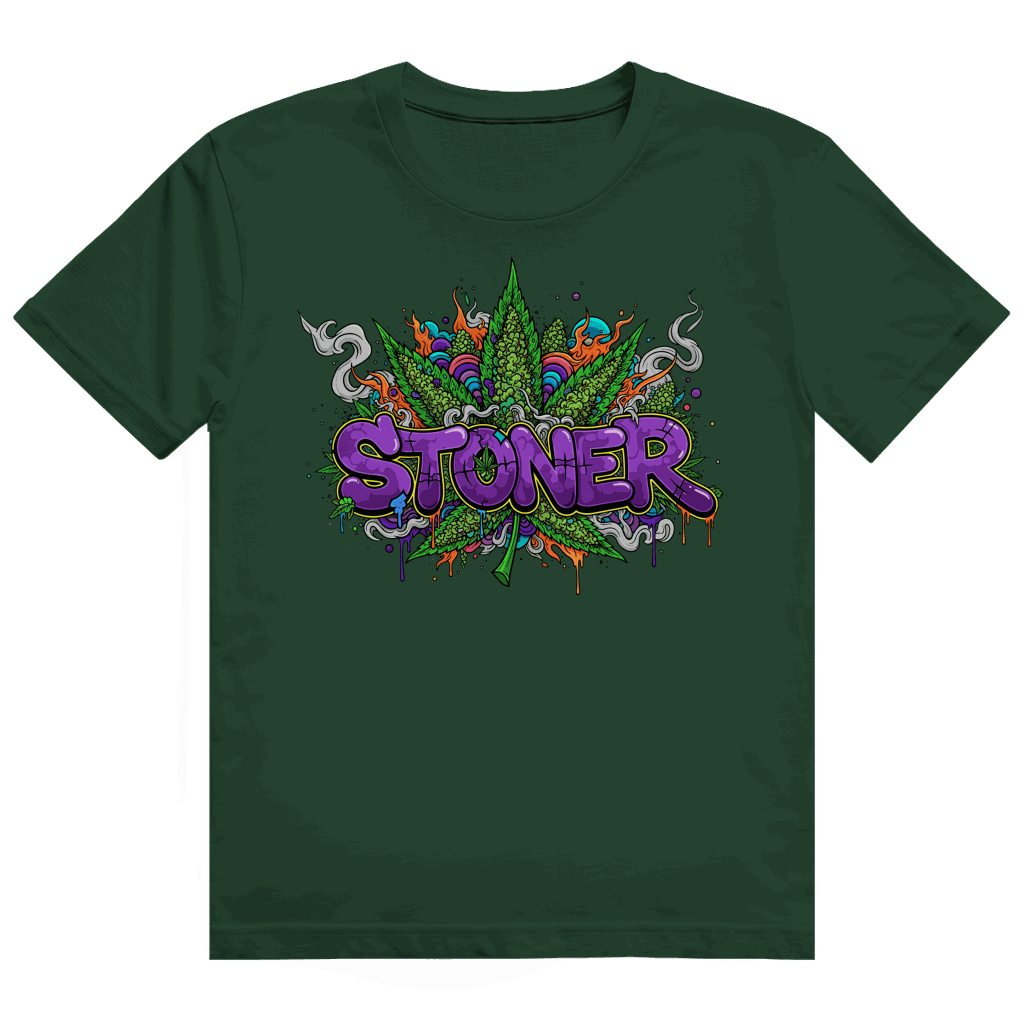 Größentabelle für Heavy Cotton T-Shirt von Division420 mit Stoner Graffiti Art Design