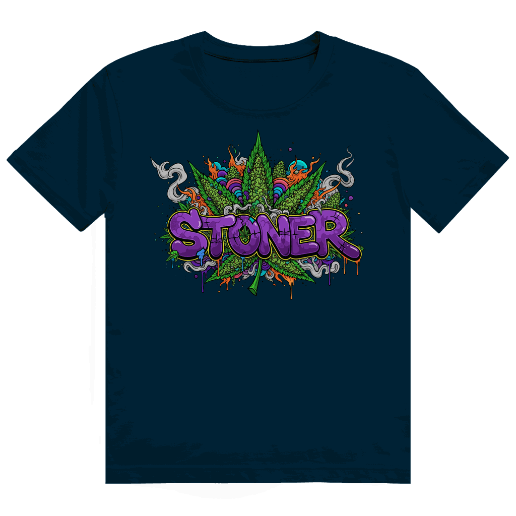 Größentabelle für Heavy Cotton T-Shirt von Division420 im Stoner Graffiti Art Design