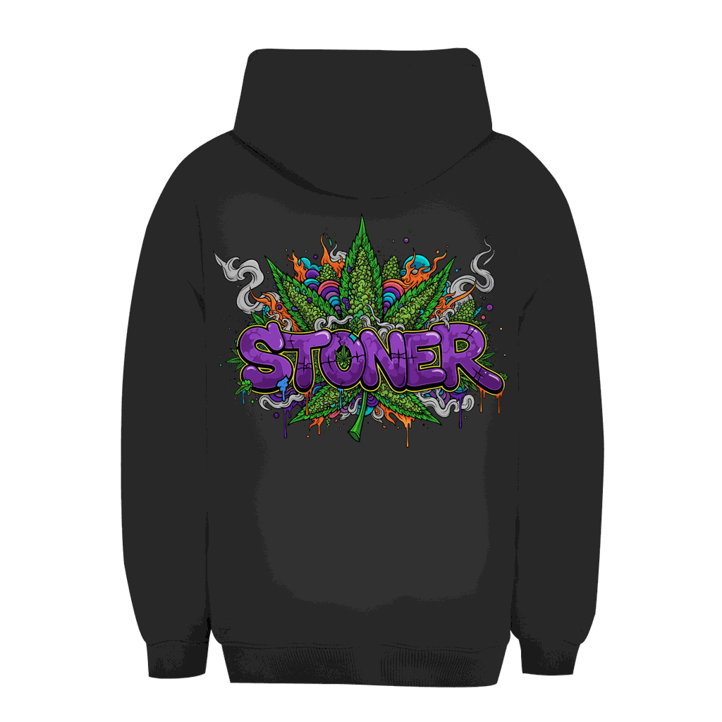 Unisex Oversize Hoodie von Division420 mit Stoner Graffiti Art, urbaner Style und nachhaltige Baumwolle