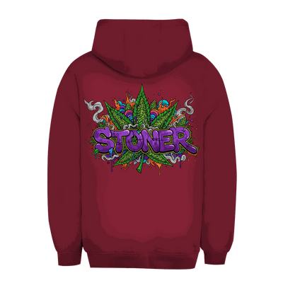 Unisex Oversize Hoodie mit Stoner Graffiti Art und nachhaltigem Baumwollmix