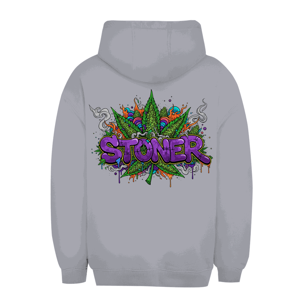 Unisex Oversize Hoodie mit Stoner Graffiti Art in urbanem Style und komfortablem Oversize Fit