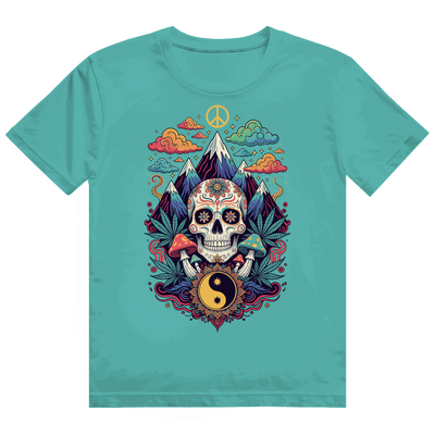 Division420 Heavy Cotton T-Shirt mit Stoner Old School Art Print und nachhaltiger Herstellung