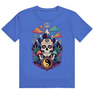 Division420 Heavy Cotton T-Shirt mit Stoner Old School Art Print und nachhaltigem Design