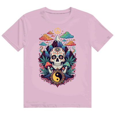 Division420 Heavy Cotton T-Shirt mit Stoner Old School Art Print, nachhaltige Baumwolle und komfortabler Tubular Fit