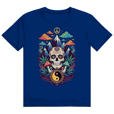 Division420 Heavy Cotton T-Shirt mit Stoner Old School Art Print, hochwertig, bequem und nachhaltig