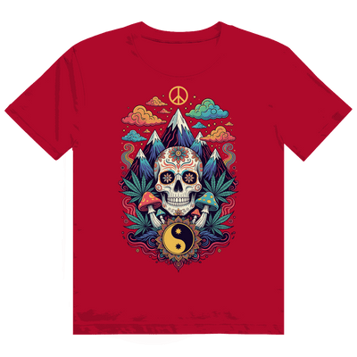 Heavy Cotton T-Shirt von Division420 mit Stoner Old School Art Print und nachhaltiger Baumwolle
