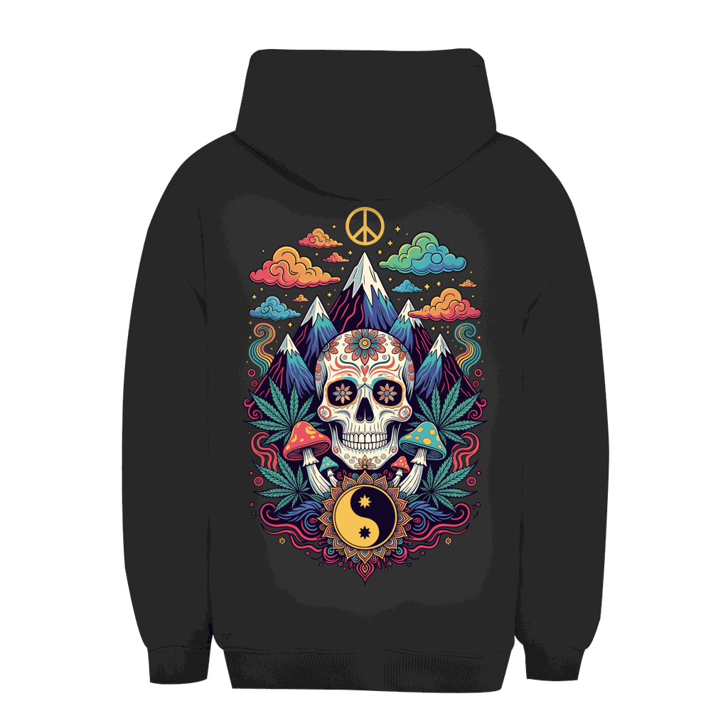 Unisex Oversize Hoodie mit Stoner Old School Print von Division420 in urbanem Style und nachhaltiger Qualität