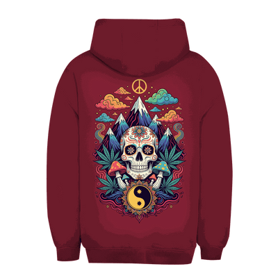 Unisex Oversize Hoodie mit Stoner Old School Art Print von Division420 in urbanem Stil und nachhaltiger Qualität