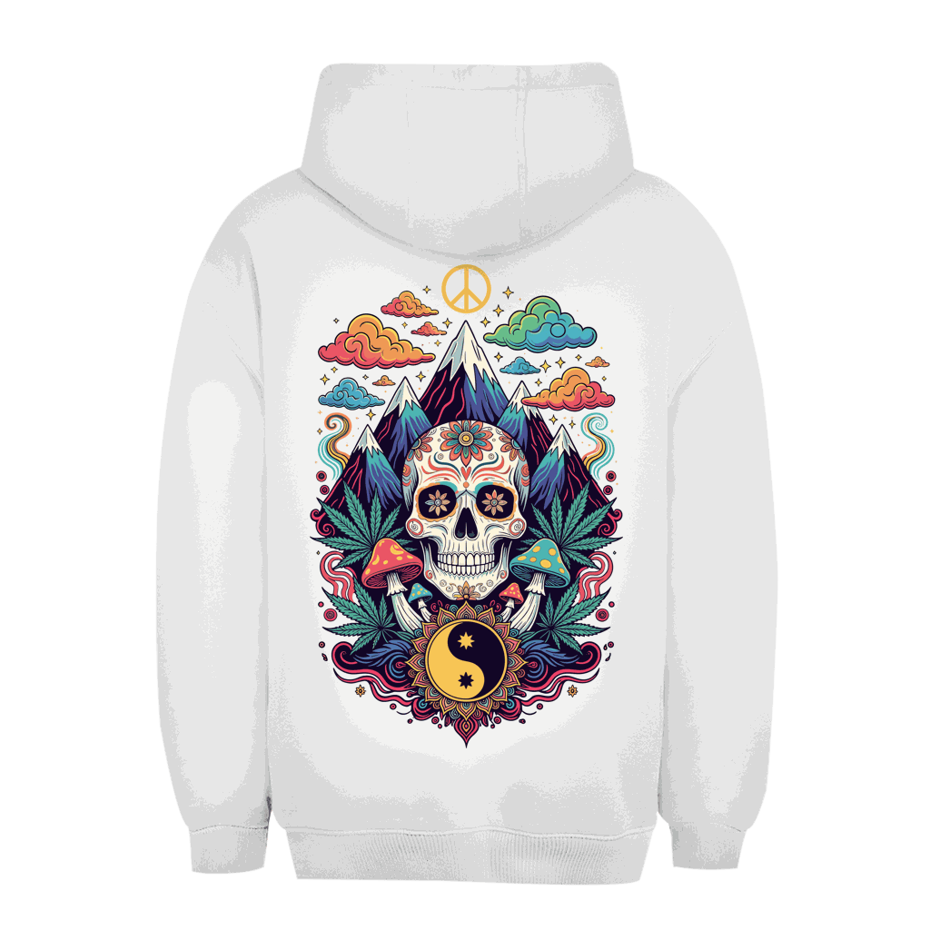 Unisex Oversize Hoodie mit Stoner Old School Art Print von Division420 in urbanem Style und nachhaltiger Baumwollmischung