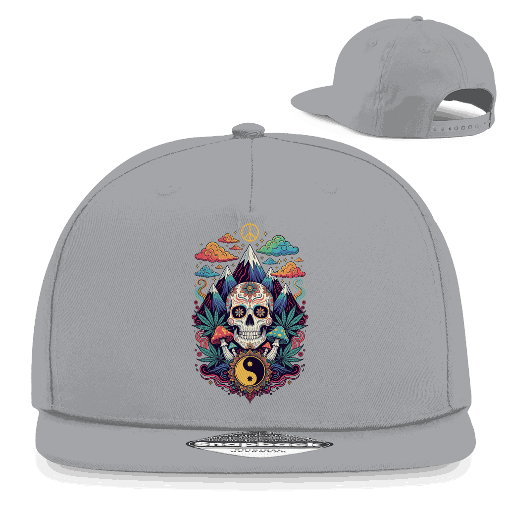 Division420 Snapback Rapper Cap im Old School Stoner Design mit Retro-Verschluss und Baumwoll-Twill