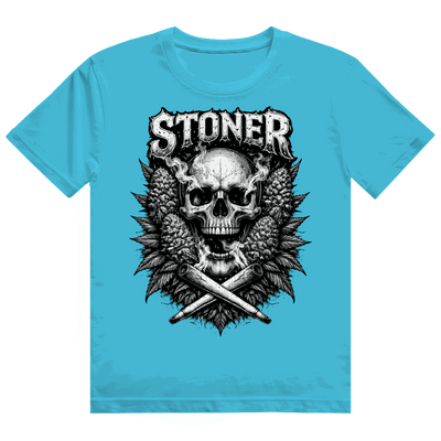 Stoner Skull Heavy Cotton T-Shirt von Division420 mit modernem Tubular Fit und nachhaltiger Baumwolle