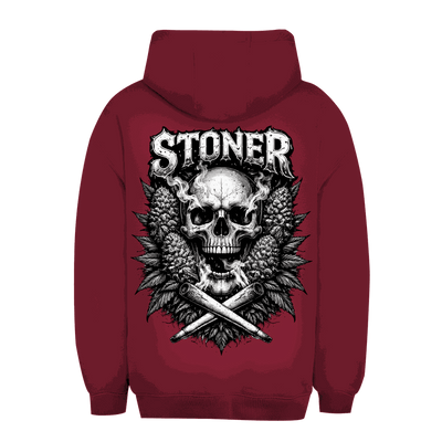 Unisex Oversize Hoodie mit Stoner Skull Print von Division420 in urbanem Stil