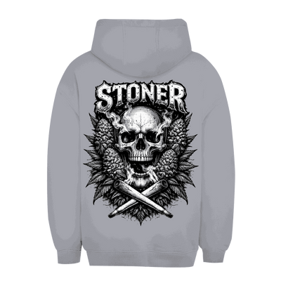 Unisex Oversize Hoodie mit Stoner Skull Print in urbanem Style und entspannter Passform