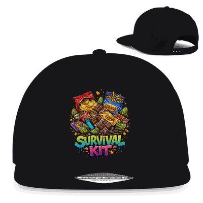 Division420 Snapback Rapper Cap aus Baumwoll-Twill mit flachem Schirm und Retro-Snapbackverschluss