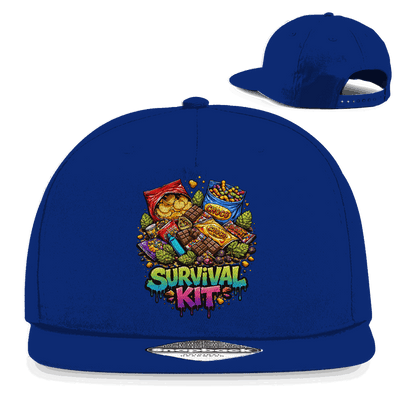 Division420 Snapback Rapper Cap aus Baumwoll-Twill mit flachem Schirm und Retro-Snapback-Verschluss.