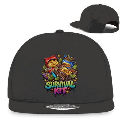 Division420 Snapback Rapper Cap aus Baumwoll-Twill mit flachem Schirm und retro Snapback-Verschluss