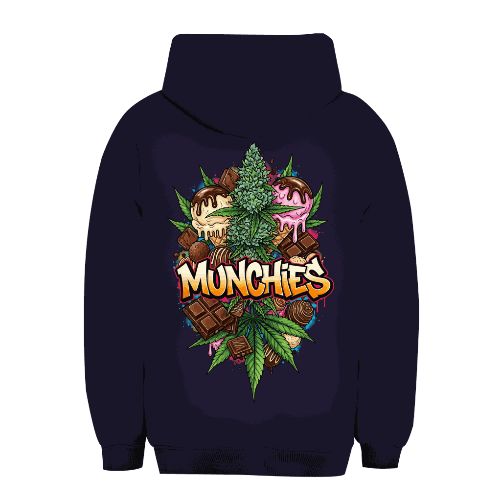 Unisex Oversize Hoodie Sweet Munchies von Division420 mit Kapuze und lässigem Schnitt