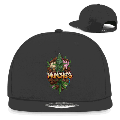 Division420 Snapback Cap Sweet Munchies aus Baumwoll-Twill mit flachem Schirm und Retro-Snapback-Verschluss