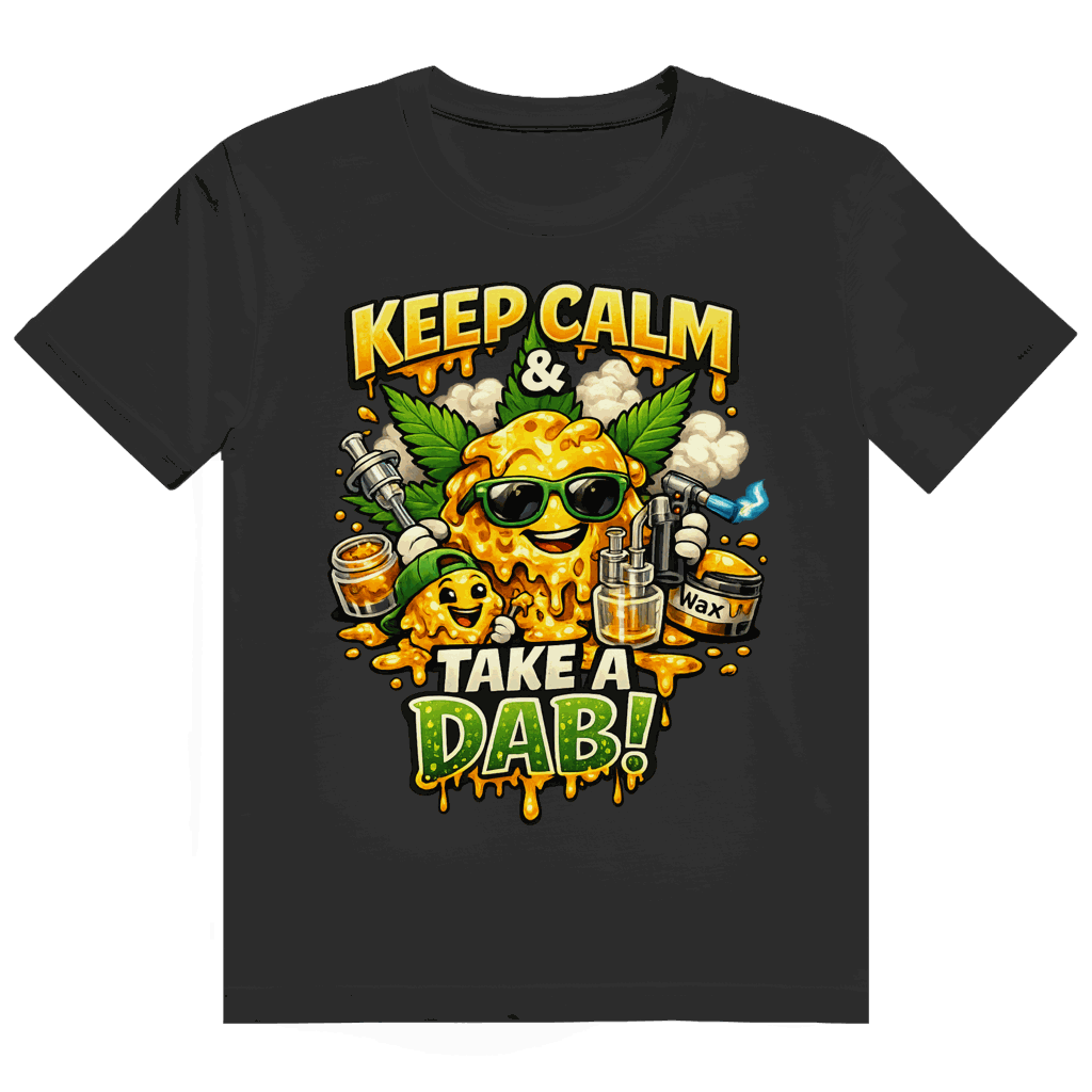Division420 Heavy Cotton T-Shirt Take a Dab! in hochwertiger 100% Baumwolle mit modernem Tubular Fit