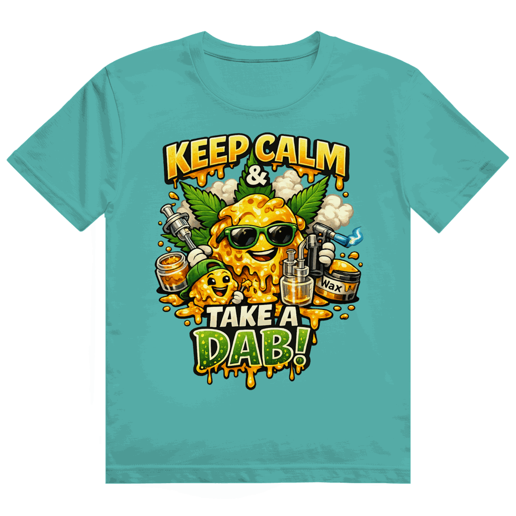 Division420 Heavy Cotton T-Shirt Take a Dab in hochwertiger, nachhaltiger Baumwolle mit modernem Tubular Fit und Streetstyle-Design