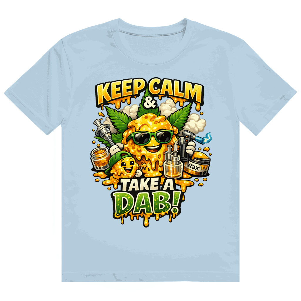 Größentabelle für Division420 Heavy Cotton T-Shirt Take a Dab Streetstyle unisex