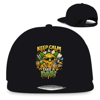 Division420 Snapback Cap Take a Dab mit flachem Schirm und Retro Snapback-Verschluss in klassischem 5-Panel Design