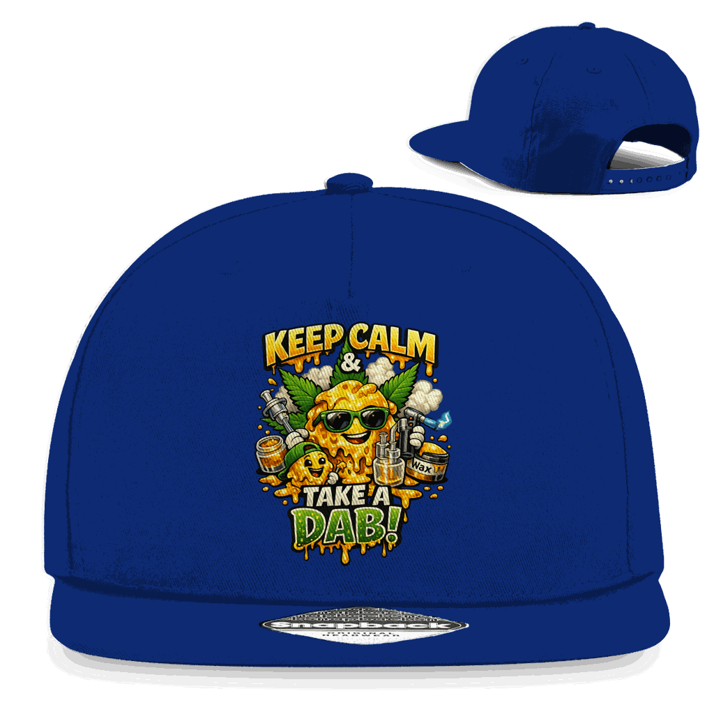 Division420 Snapback Cap aus Baumwoll-Twill mit flachem Schirm und Retro-Snapback-Verschluss in urbanem Streetwear-Design
