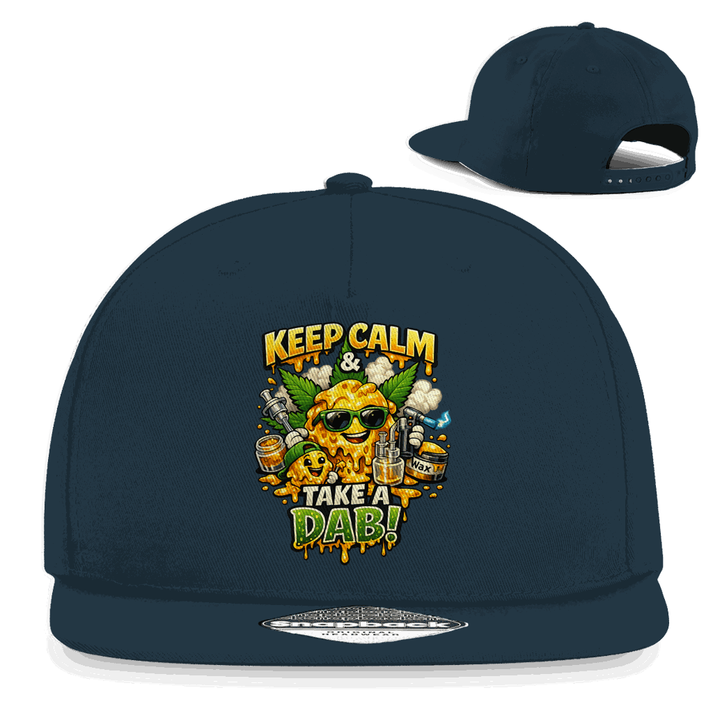 Division420 Snapback Cap aus Baumwoll-Twill mit flachem Schirm und Retro-Snapback-Verschluss