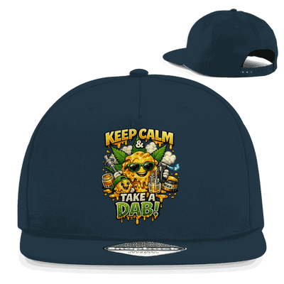 Division420 Snapback Cap aus Baumwoll-Twill mit flachem Schirm und Retro-Snapback-Verschluss