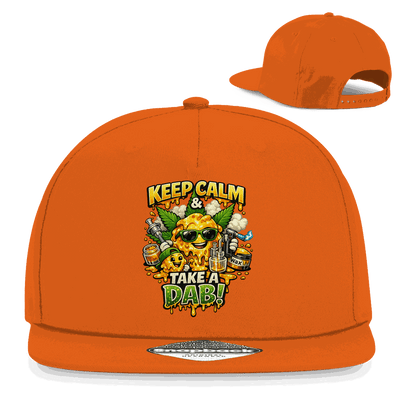 Division420 Snapback Cap Take a Dab urbaner Stil flachem Schirm Streetwear Baumwoll-Twill