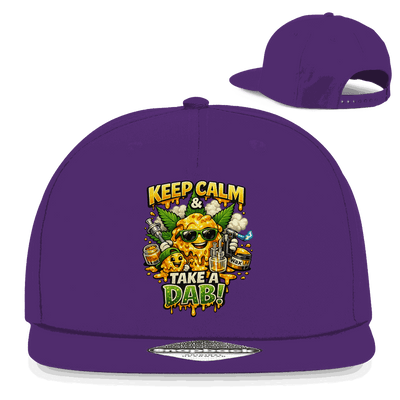 Division420 Snapback Cap mit flachem Schirm und Retro-Snapback-Verschluss in klassischem 5-Panel Design aus Baumwoll-Twill