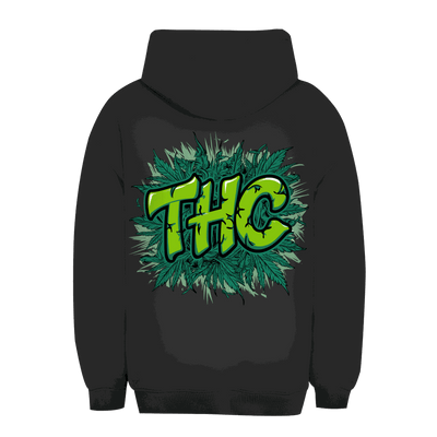 Unisex Oversize Hoodie THC von Division420 mit nachhaltigem Baumwollmix und urbanem Style