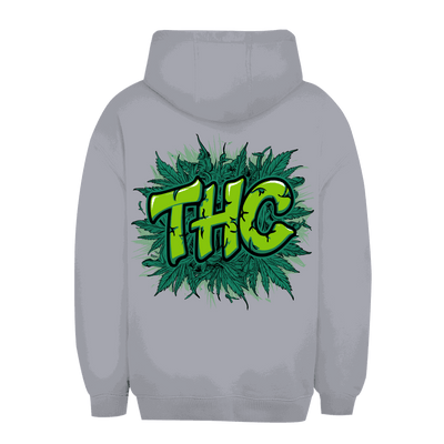 Unisex Oversize Hoodie von Division420 in Schwarz mit Kapuze und Kängurutasche