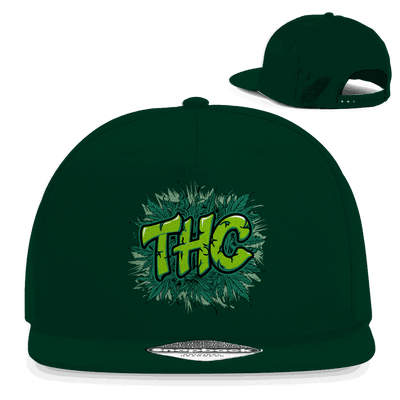 Division420 Snapback Cap THC urbaner Streetwear Style 5-Panel Baumwoll-Twill flacher Schirm Retro-Snapbackverschluss
