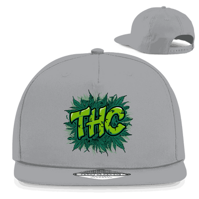 Division420 Snapback Cap THC 100% Baumwolle urbaner Stil flacher Schirm Streetwear Snapback-Verschluss