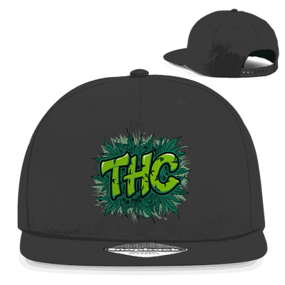 Division420 Snapback Cap THC aus Baumwoll-Twill mit 5-Panel Design und flachem Schirm in urbanem Streetwear-Stil