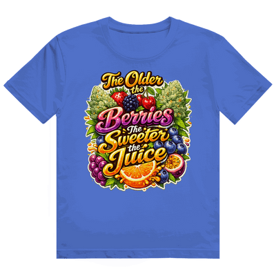 Division420 Heavy Cotton T-Shirt Sweet Old Berries aus 100% Baumwolle in modernem Tubular Fit mit Rippkragen und nachhaltiger Produktion
