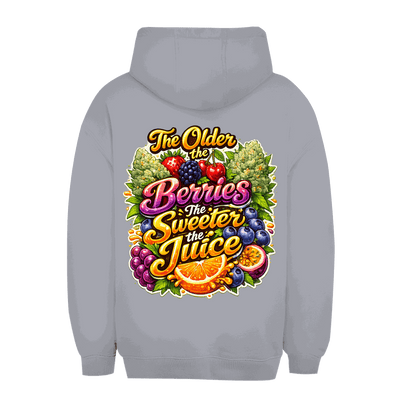Unisex Oversize Hoodie Sweet Old Berries von Division420 in urbanem Stil und nachhaltiger Baumwollmischung